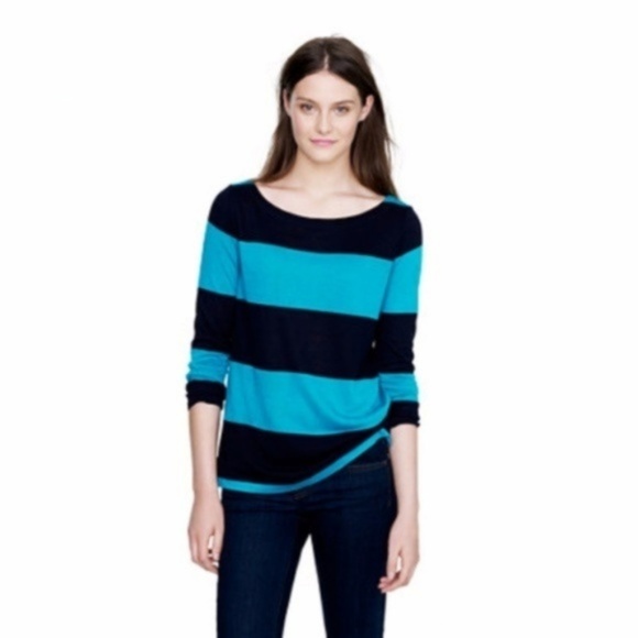 J Crew Bold Stripe Shirt - Picture 1 of 5